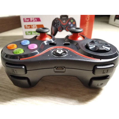 Игровой манипулятор Gen Game беспроводной джойстик геймпад для смартфона Bluetooth 15см Чёрный (V8) Игровой манипулятор Gen Game беспроводной джойстик геймпад для смартфона Bluetooth 15см Чёрный (V8)