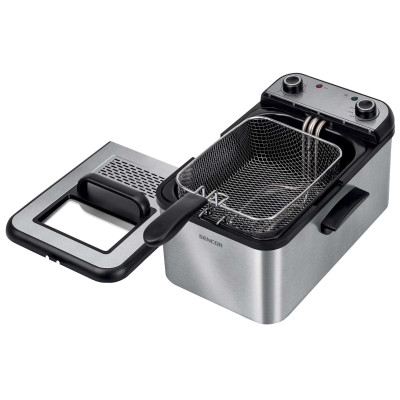 Фритюрница Sencor SFR 7200SS Хром/черный (6603535) Фритюрница Sencor SFR 7200SS Хром/черный (6603535)