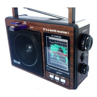 Аккумуляторный радиоприемник Golon RX-9966 UAR USB MP3 Черный Аккумуляторный радиоприемник Golon RX-9966 UAR USB MP3 Черный