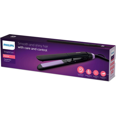 Утюжок выпрямитель для волос Philips BHS377/00 Черный с фиолетовым Утюжок выпрямитель для волос Philips BHS377/00 Черный с фиолетовым