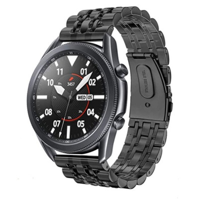 Браслет BeWatch для Samsung Galaxy Watch 3 45 mm Ремешок 22мм classic стальной Link Black (1021401.10)