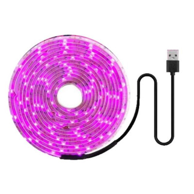 Светодиодная ФитоЛента GrowLight для комнатных растений 5V USB 2835 0.5 м (L362F)