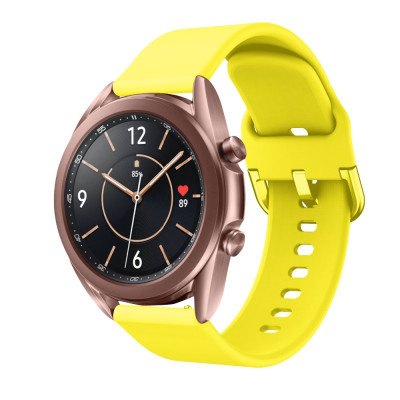 Ремешок для Samsung Galaxy Watch 3 41 мм силиконовый 20мм NewColor Желтый (1012320)