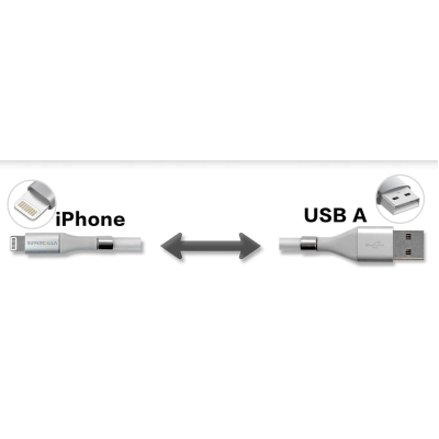 Кабель SuperCalla Lightning на магнітах White (vol-773) Кабель SuperCalla Lightning на магнітах White (vol-773)