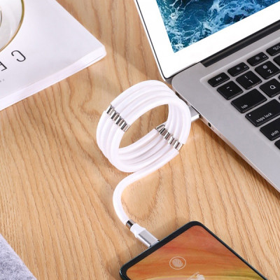 Кабель SuperCalla Lightning на магнітах White (vol-773) Кабель SuperCalla Lightning на магнітах White (vol-773)