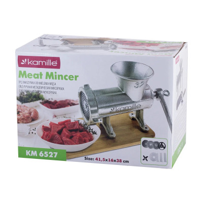 Мясорубка ручная чугунная Kamille KM 6527 Хром Мясорубка ручная чугунная Kamille KM 6527 Хром