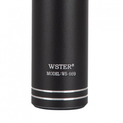 Дитячий мікрофон Wster з функцією караоке USB, microSD, AUX, Bluetooth WS 669 Чорний Дитячий мікрофон Wster з функцією караоке USB, microSD, AUX, Bluetooth WS 669 Чорний
