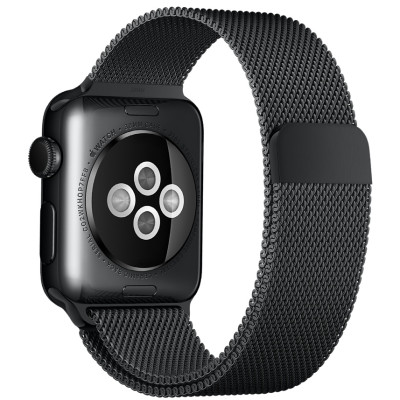 Браслет BeWatch для Apple Watch series 3 | 4 | 5 | 6 с шириной корпуса 38 | 40 мм Ремешок миланская петля Черный (1050201) Браслет BeWatch для Apple Watch series 3 | 4 | 5 | 6 с шириной корпуса 38 | 40 мм Ремешок миланская петля Черный (1050201)
