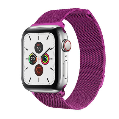 Браслет BeWatch для Apple Watch series 3 | 4 | 5 | 6 с шириной корпуса 38 | 40 мм Ремешок миланская петля Purple (1050211)