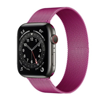 Браслет BeWatch для Apple Watch series 3 | 4 | 5 | 6 с шириной корпуса 38 | 40 мм Ремешок миланская петля Purple (1050211) Браслет BeWatch для Apple Watch series 3 | 4 | 5 | 6 с шириной корпуса 38 | 40 мм Ремешок миланская петля Purple (1050211)