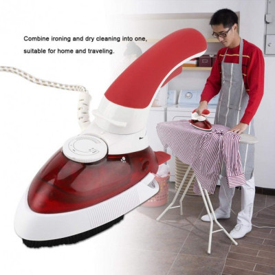 Дорожный мини утюг и отпариватель для одежды 2 в 1 Hot Steamer HT-558B с поворотной ручкой 1000 Вт мини отпариватель Красный Дорожный мини утюг и отпариватель для одежды 2 в 1 Hot Steamer HT-558B с поворотной ручкой 1000 Вт мини отпариватель Красный