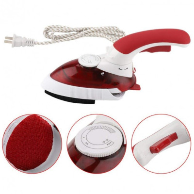 Дорожный мини утюг и отпариватель для одежды 2 в 1 Hot Steamer HT-558B с поворотной ручкой 1000 Вт мини отпариватель Красный Дорожный мини утюг и отпариватель для одежды 2 в 1 Hot Steamer HT-558B с поворотной ручкой 1000 Вт мини отпариватель Красный