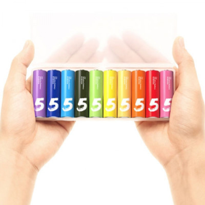 Батарейки Xiaomi ZMi AA batteries 10 шт ZI5 Rainbow Батарейки Xiaomi ZMi AA batteries 10 шт ZI5 Rainbow