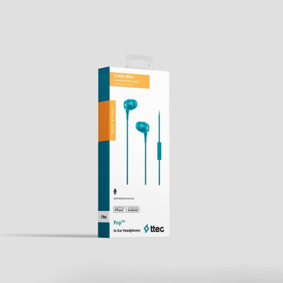 Гарнитура Ttec Pop Turquoise (2KMM13TZ) Гарнитура Ttec Pop Turquoise (2KMM13TZ)