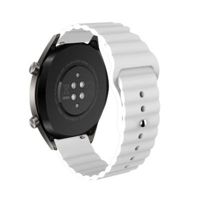 Ремешок силиконовый 22мм для Xiaomi Amazfit Pace | Stratos | GTR 47mm LineS BeWatch Белый