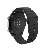 Ремешок силиконовый 22мм для Xiaomi Amazfit Pace | Stratos | GTR 47mm LineS BeWatch Черный