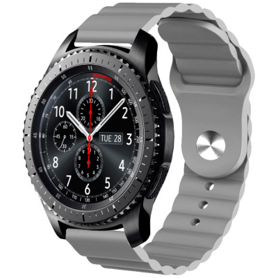 Ремешок силиконовый 22мм для Xiaomi Amazfit Pace | Stratos | GTR 47mm LineS BeWatch Серый Ремешок силиконовый 22мм для Xiaomi Amazfit Pace | Stratos | GTR 47mm LineS BeWatch Серый