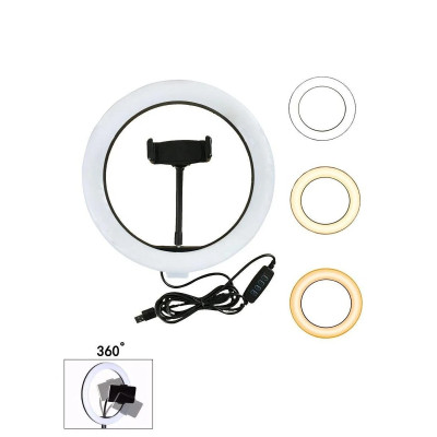 Набір блогера 4в1 Кільцева лампа діаметром 26см зі штативом 2м + мікрофон петлічка + пульт Bluetooth Набір блогера 4в1 Кільцева лампа діаметром 26см зі штативом 2м + мікрофон петлічка + пульт Bluetooth