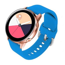 Ремешок BeWatch для Samsung Galaxy Watch Active | Active 2 силиконовый 20мм Голубой (1012508)