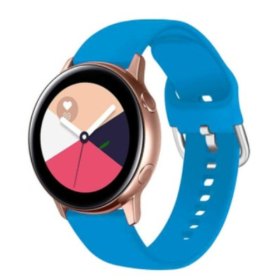 Ремешок BeWatch для Samsung Galaxy Watch Active | Active 2 силиконовый 20мм Голубой (1012508) Ремешок BeWatch для Samsung Galaxy Watch Active | Active 2 силиконовый 20мм Голубой (1012508)