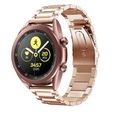 Ремінець BeWatch для Samsung Galaxy Watch 42 | Galaxy Watch 3 41mm сталевий 20мм класичний Рожеве Золото (1110438)