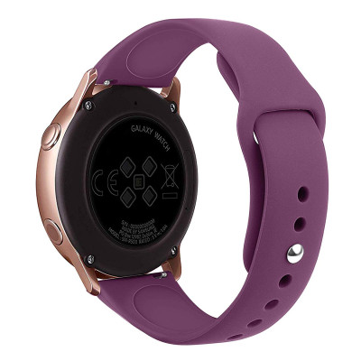 Ремешок BeWatch для Samsung Galaxy Watch 42 | Galaxy Watch 3 41 силиконовый 20мм Фиолетовый (1010310)