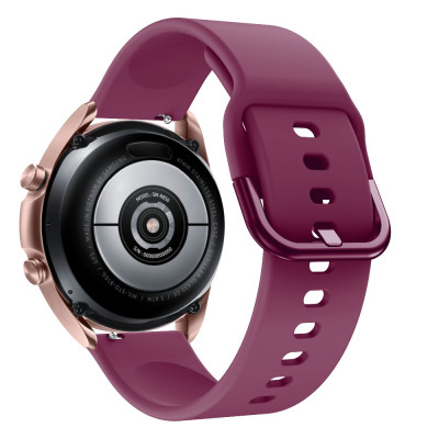 Ремешок BeWatch для Samsung Galaxy Watch 42 | Galaxy Watch 3 41mm | Active | Active 2 силиконовый 20мм Винный (1012310) Ремешок BeWatch для Samsung Galaxy Watch 42 | Galaxy Watch 3 41mm | Active | Active 2 силиконовый 20мм Винный (1012310)