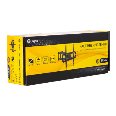 Кронштейн настенный X-Digital STEEL SA345 Black (5988311) Кронштейн настенный X-Digital STEEL SA345 Black (5988311)