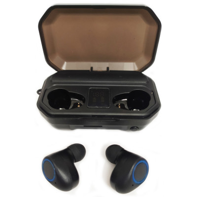 Беспроводные наушники M12 TWS с боксом для зарядки Black (au187-hbr) Беспроводные наушники M12 TWS с боксом для зарядки Black (au187-hbr)