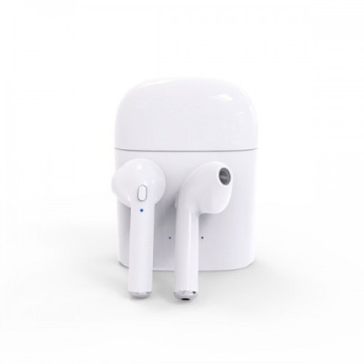 Бездротові блютуз навушники i7 Mini TWS з боксом для заряджання White (au043-hbr) Бездротові блютуз навушники i7 Mini TWS з боксом для заряджання White (au043-hbr)