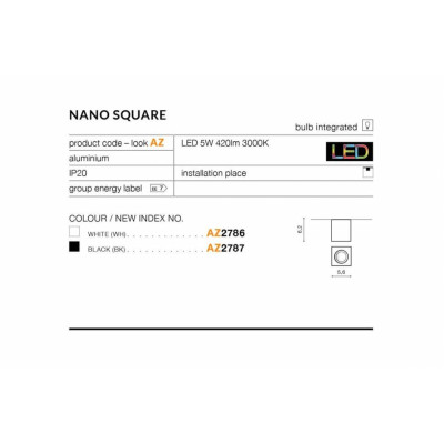 Точковий світильник AZzardo NANO AZ2787 Точковий світильник AZzardo NANO AZ2787