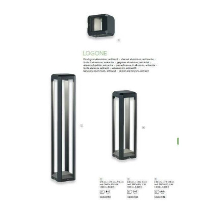 Настенный уличный светильник TRIO LOGONE 222360142 Настенный уличный светильник TRIO LOGONE 222360142