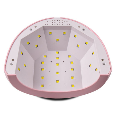 Лампа для гель лаку SUN UV LED 2-in-1 24/48W Рожева