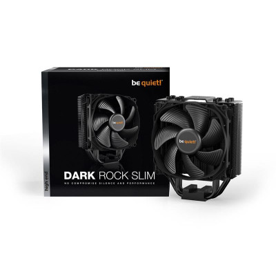 Кулер процесорний be quiet! Dark Rock Slim (BK024), Intel: 1150/1151/1155/1156/1200/1366/2011(-3) Square ILM/2066, AMD: FM1/FM2/FM2+/AM2/AM2+/AM3/AM3+/AM4 мм, 4-pin Кулер процесорний be quiet! Dark Rock Slim (BK024), Intel: 1150/1151/1155/1156/1200/1366/2011(-3) Square ILM/2066, AMD: FM1/FM2/FM2+/AM2/AM2+/AM3/AM3+/AM4 мм, 4-pin