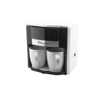 Капельная кофеварка Domotec MS-0706 с 2 чашками Белая