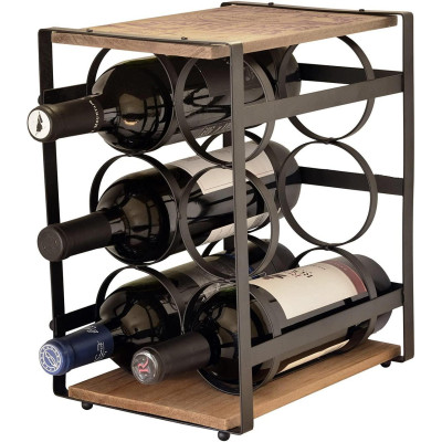 Стеллаж винный GoodsMetall в стиле Лофт 300х200х250 СТЖ220 Стеллаж винный GoodsMetall в стиле Лофт 300х200х250 СТЖ220
