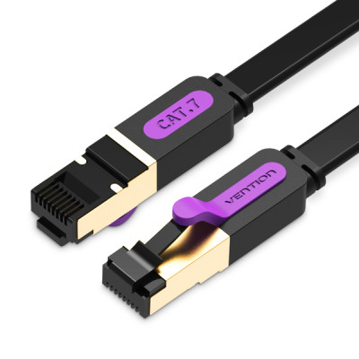 Патч-корд Vention CAT7 SSTP Ethernet 1 м Black ICABF