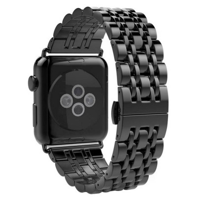Браслет BeWatch для Apple Watch series 3 | 4 | 5 | 6 с шириной корпуса 38|40mm Link стальной Черный (1021401) Браслет BeWatch для Apple Watch series 3 | 4 | 5 | 6 с шириной корпуса 38|40mm Link стальной Черный (1021401)