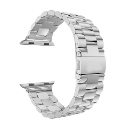 Браслет BeWatch для Apple Watch series 3 | 4 | 5 | 6 с шириной корпуса 38|40mm классический стальной Серебристый (1020405) Браслет BeWatch для Apple Watch series 3 | 4 | 5 | 6 с шириной корпуса 38|40mm классический стальной Серебристый (1020405)