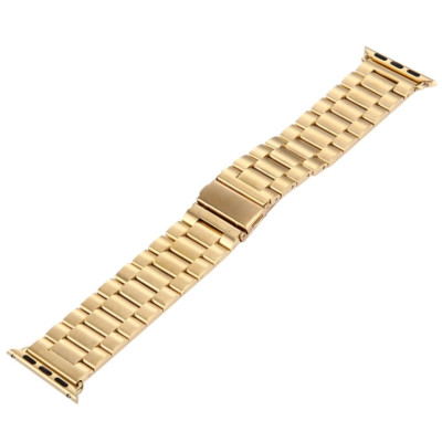 Браслет BeWatch для Apple Watch series 3 | 4 | 5 | 6 с шириной корпуса 38|40mm классический стальной Золото (1020428)