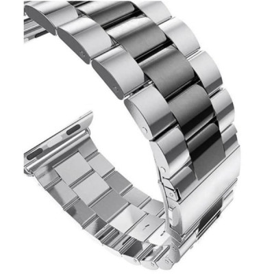 Браслет BeWatch для Apple Watch series 3 | 4 | 5 | 6 с шириной корпуса 38|40mm Duo классический стальной Серебристо-Черный (1025411) Браслет BeWatch для Apple Watch series 3 | 4 | 5 | 6 с шириной корпуса 38|40mm Duo классический стальной Серебристо-Черный (1025411)