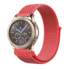 Ремешок BeWatch для Xiaomi Amazfit BIP| Lite | GTS | GTS 2 | GTR 42mm нейлоновый 20мм липучка Красный (1011384)
