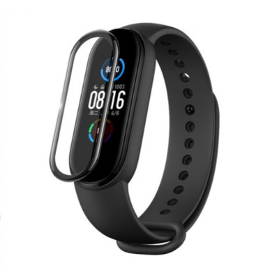 Защитная пленка для Xiaomi Mi Band 6 полное покрытие плотная с рамкой Сlear BeWatch (1039905)