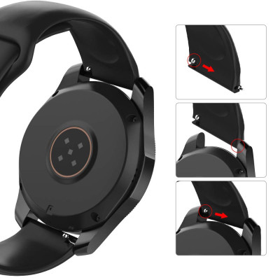 Ремешок силиконовый BeWatch 22мм для Xiaomi Amazfit Stratos 3 | GTR 47 | GTR 2 Черный (1020301) Ремешок силиконовый BeWatch 22мм для Xiaomi Amazfit Stratos 3 | GTR 47 | GTR 2 Черный (1020301)