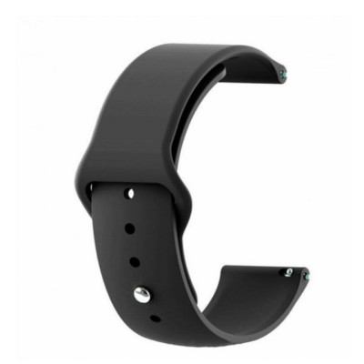 Ремешок силиконовый 22мм BeWatch для Mobvoi TicWatch Pro 3 | Huawei Watch GT 2 46mm | GT 2 Pro Черный (1020301)