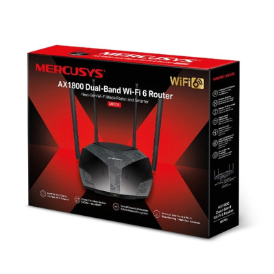 Беспроводной маршрутизатор Mercusys MR70X AX1800 Wi-Fi 6 (802.11ax) Беспроводной маршрутизатор Mercusys MR70X AX1800 Wi-Fi 6 (802.11ax)