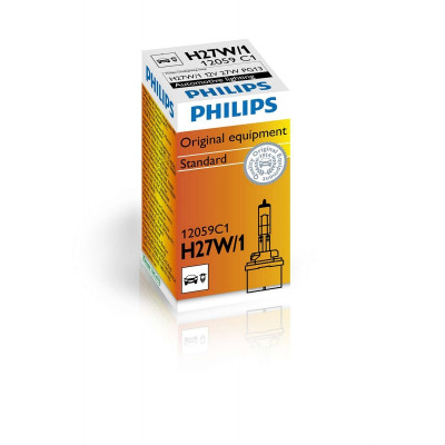 Автолампа PHILIPS 12059C1 H27W/1 27W 12V PG13