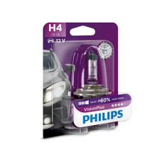 Автолампа PHILIPS 12342VPB1 H4 60/55W 12V P43t VisionPlus
