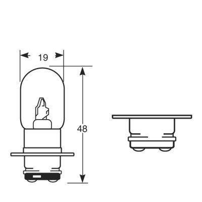 Автолампа RING 3603 12V 25/25W PX15D Автолампа RING 3603 12V 25/25W PX15D