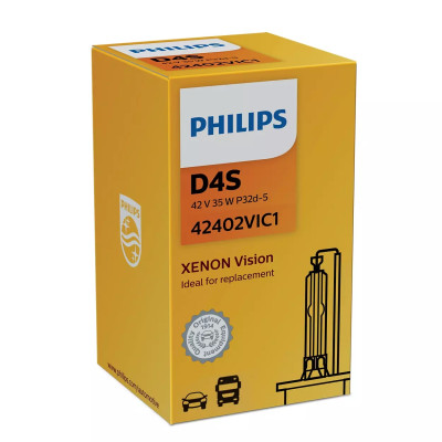 Автолампа ксенон PHILIPS 42402VIC1 D4S 35W P32d-5 Vision